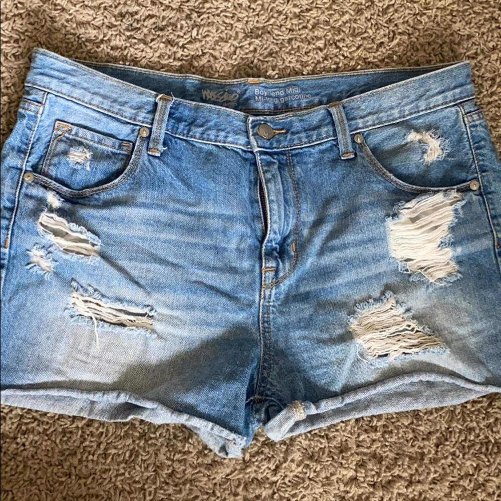 High Rise Jean Shorts